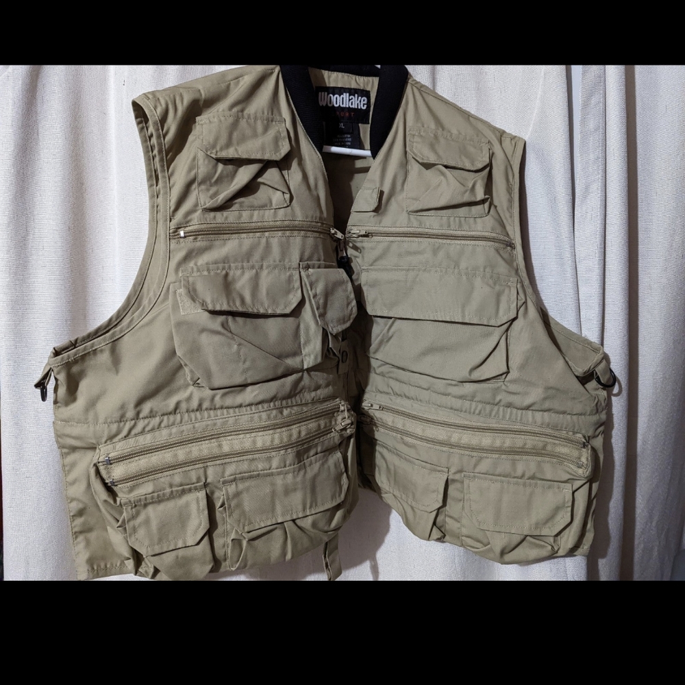 Woodlake vest jacket, Fishing vest Sz XL